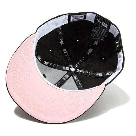 New Era 59Fifty Miami Marlins 1997 World Series Patch Pink UV Hat - Black