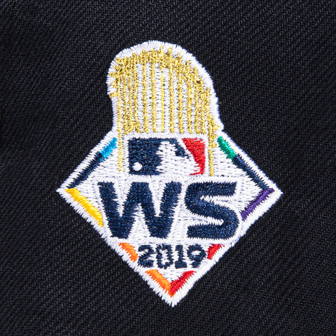New Era 59Fifty Washington Nationals 2019 World Series Patch Pink UV Hat - Navy