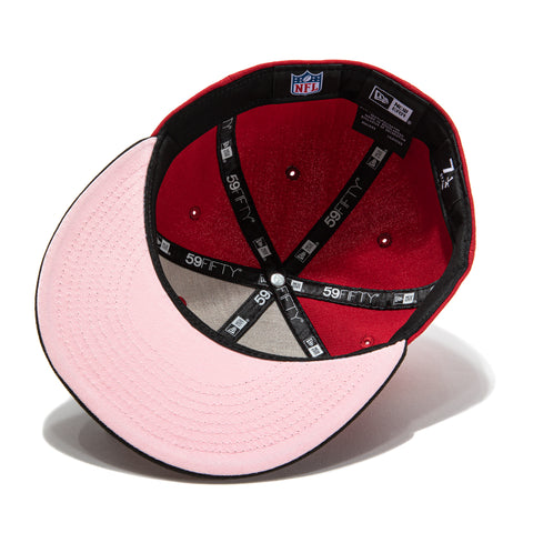 New Era 59Fifty Arizona Cardinals Stadium Patch Pink UV Hat - Cardinal, Black