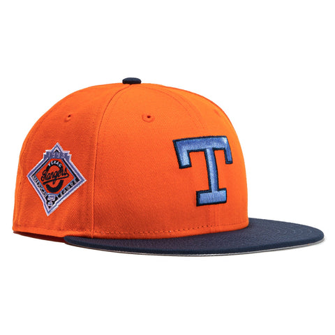 New Era 59Fifty Orange Crush Texas Rangers Stadium Patch Hat - Orange, Navy
