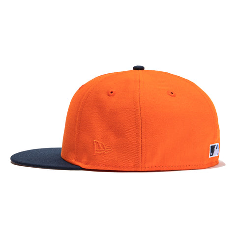 New Era 59Fifty Orange Crush Texas Rangers Stadium Patch Hat - Orange, Navy