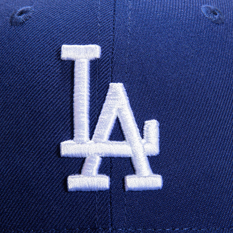 New Era 59Fifty Los Angeles Dodgers 50th Anniversary Stadium Patch Icy UV Hat - Royal, Light Blue