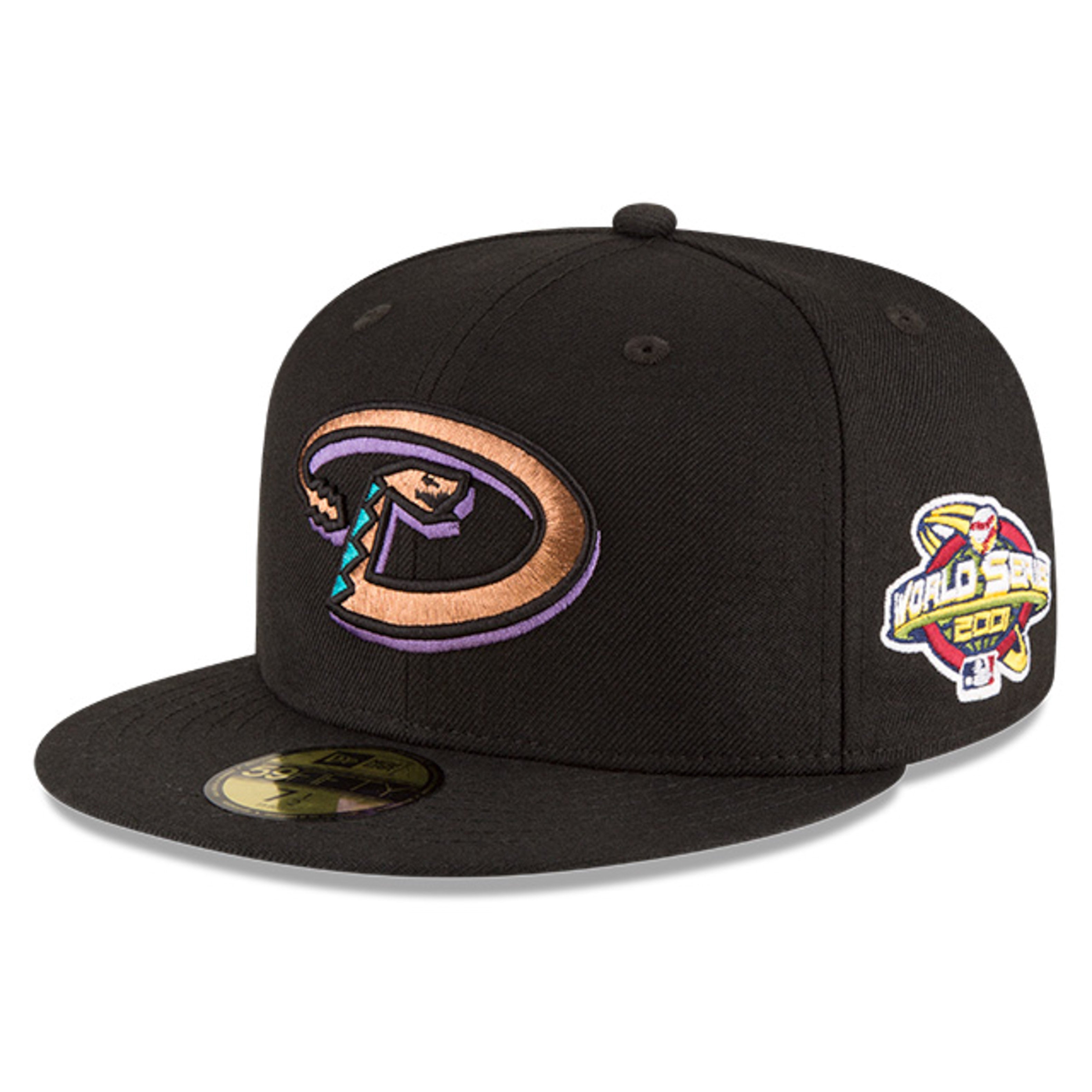 Diamondbacks Patch New Era 59FIfty Arizona Diamondbacks 2001 World Series Patch Hat - Bla ...