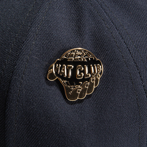 Hat Club Globe Pin - Gold