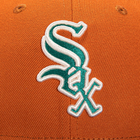 New Era 59Fifty Cactus Fruit Chicago White Sox 1950 All Star Game Patch Hat- Burnt Orange, Purple