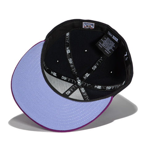 New Era 59Fifty Grape Jelly Pittsburgh Pirates 1944 All Star Game Patch Hat- Navy, Purple