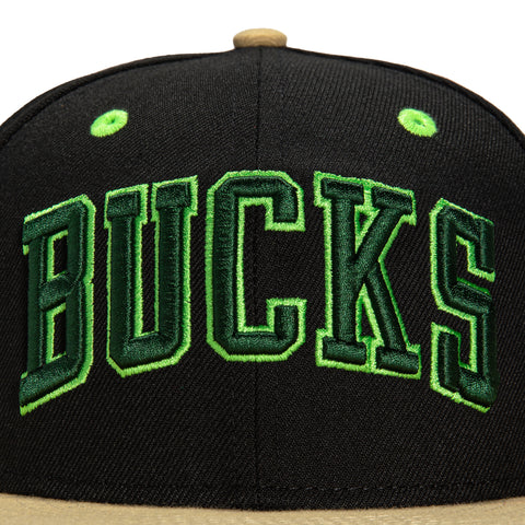 New Era 59Fifty Big Easy Milwaukee Bucks Hat - Black, Tan