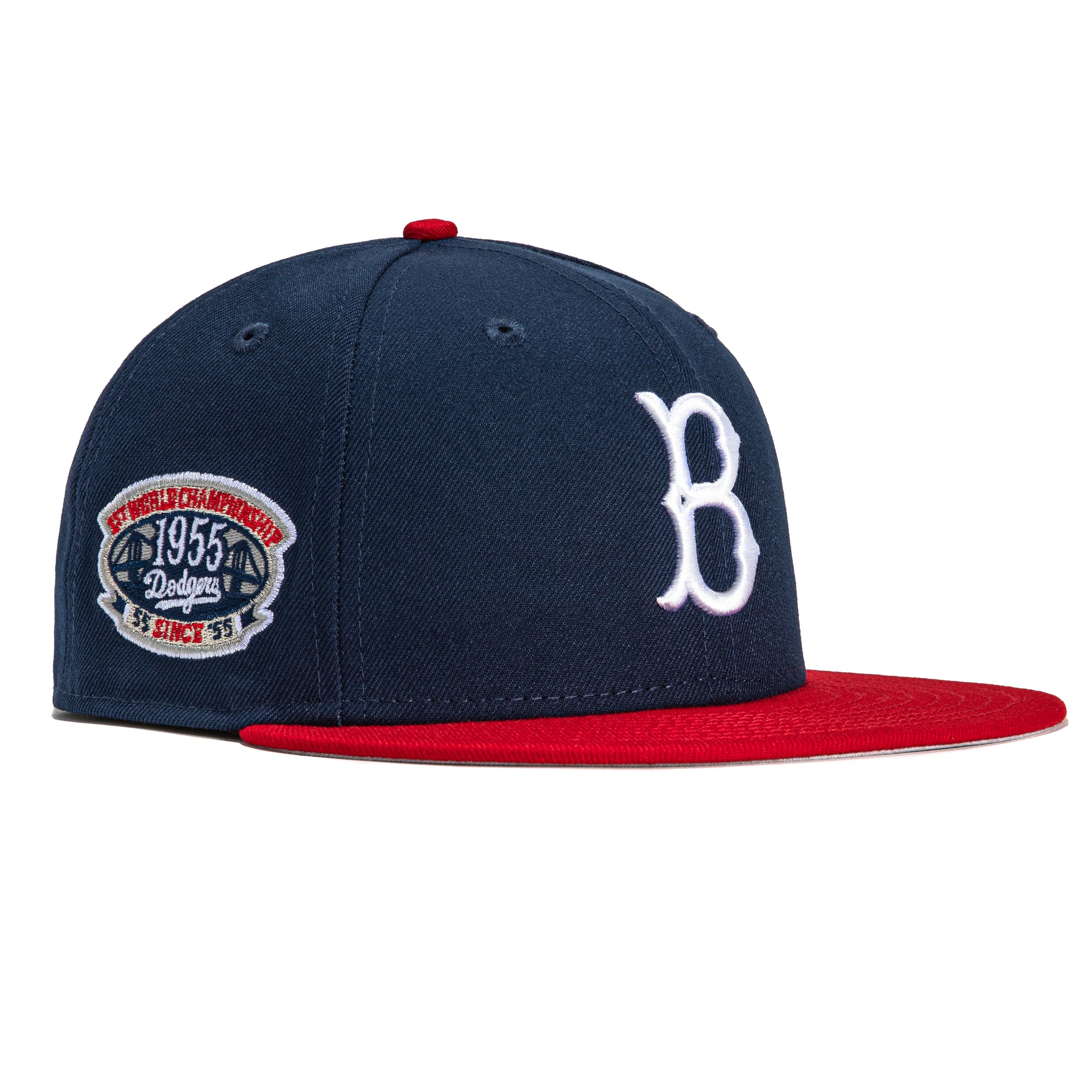 New Era 59Fifty Brooklyn Dodgers 1955 World Series Champions Patch Hat ...
