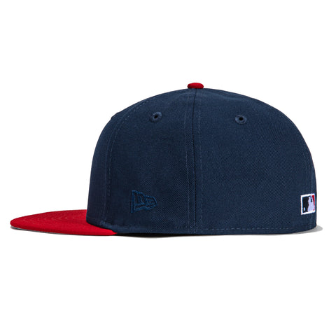 New Era 59Fifty Brooklyn Dodgers 1955 World Series Champions Patch Hat - Navy, Red