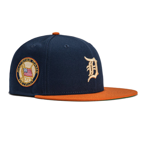 New Era 59Fifty Detroit Tigers 1971 All Star Game Patch Hat - Navy, Burnt Orange