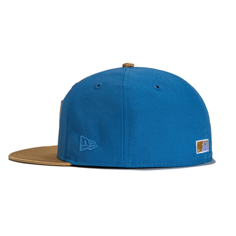New Era 59Fifty Los Angeles Angels 40th Anniversary Patch Hat - Light Blue, Metallic Gold