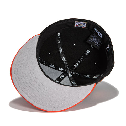 New Era 59Fifty Baltimore Orioles 25th Anniversary Patch Jersey Hat- Black, Orange