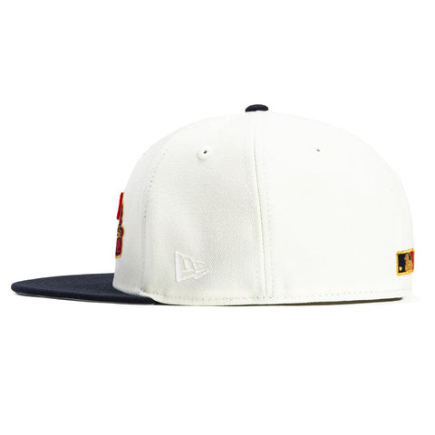 New Era 59Fifty Atlanta Braves 2021 World Series Patch Jersey Hat- White, Navy