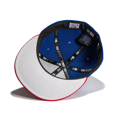 New Era 59Fifty Montreal Expos 25th Anniversary Patch Jersey Hat- Royal, Red
