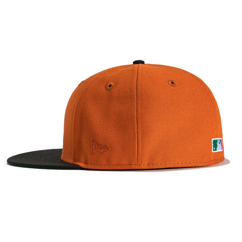 Exclusive New Era 59Fifty Big Ben's KO Detroit Tigers Stadium Patch Hat - Burnt Orange, Black