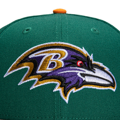New Era 59Fifty Electrolyte Baltimore Ravens XXXV Super Bowl Patch Hat - Green, Gray