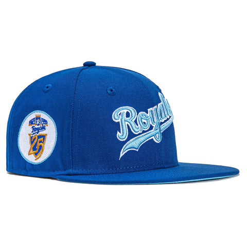 New Era 59Fifty Kansas City Royals 25th Anniversary Patch Icy UV Hat - Royal