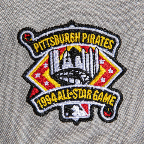 New Era 59Fifty Grey OTC Pittsburgh Pirates 1994 All Star Game Patch Alternate Hat - Grey
