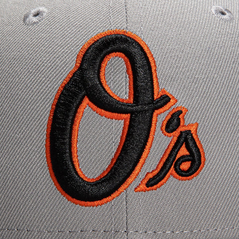 New Era 59Fifty Grey OTC Baltimore Orioles 30th Anniversary Patch Alternate Hat - Grey