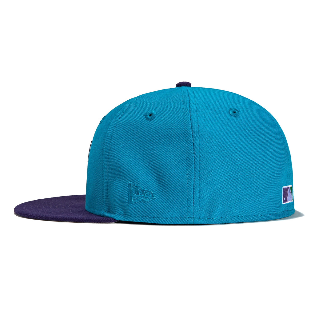 New Era 59Fifty Tampa Bay Rays 20th Anniversary Patch Hat Neon Blue
