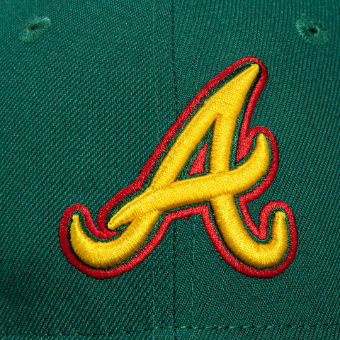 New Era 59Fifty Cord Atlanta Braves 150th Anniversary Patch A Hat - Green, Black, Gold