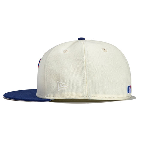 New Era 59Fifty Texas Rangers 50th Anniversary Patch Hat - White, Royal