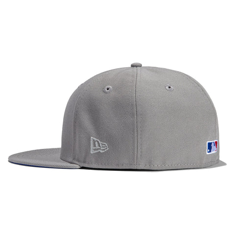 New Era 59Fifty Grey OTC Los Angeles Dodgers 60th Anniversary Patch Hat - Grey