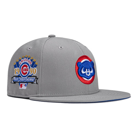 New Era 59Fifty Grey OTC Chicago Cubs 1990 All Star Game Patch Hat - Grey