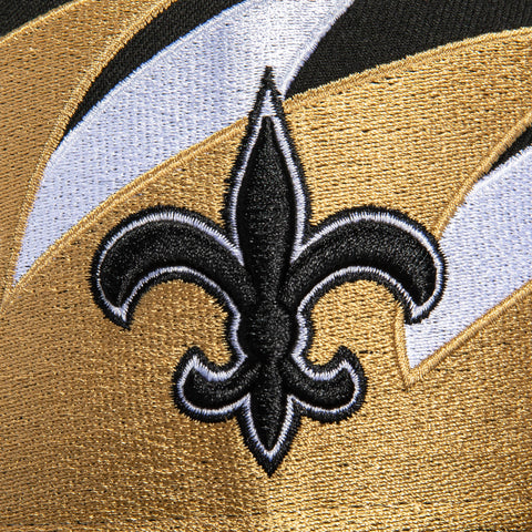 New Era 59Fifty Sharktooth New Orleans Saints 30th Anniversary Patch Hat - Black