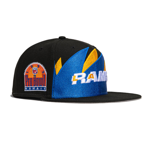 New Era 59Fifty Sharktooth Los Angeles Rams 1993 Pro Bowl Patch Hat - Black