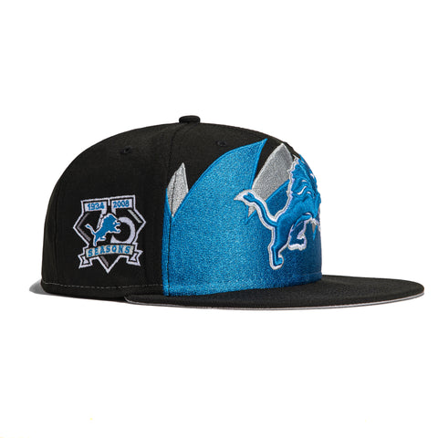 New Era 59Fifty Sharktooth Detroit Lions 75th Anniversary Patch Hat - Black