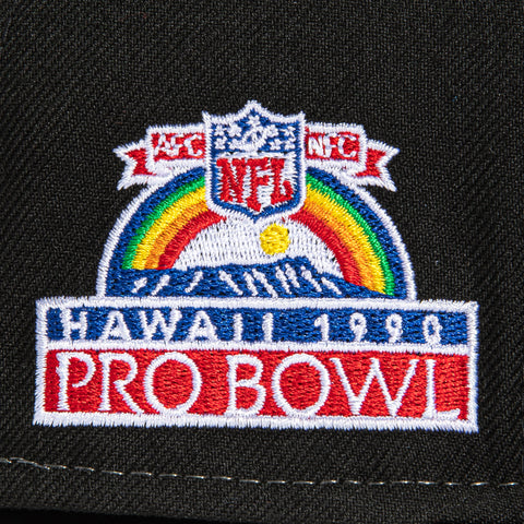 New Era 59Fifty Sharktooth Houston Oilers 1990 Pro Bowl Patch Hat - Black