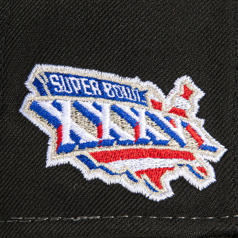 New Era 59Fifty Sharktooth New England Patriots 2002 Super Bowl Patch Hat - Black