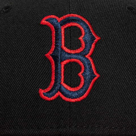 New Era 59Fifty Black Soutache Boston Red Sox Hat - Black, Red