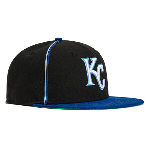 New Era 59Fifty Black Soutache Kansas City Royals Hat - Black, Royal