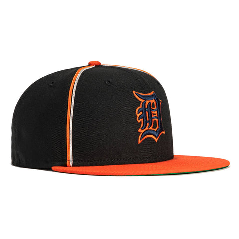 Black and orange detroit tigers hat Clearance