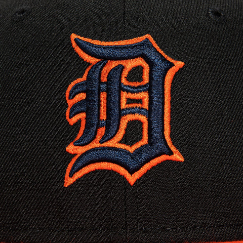 New Era 59Fifty Black Soutache Detroit Tigers Hat - Black, Orange