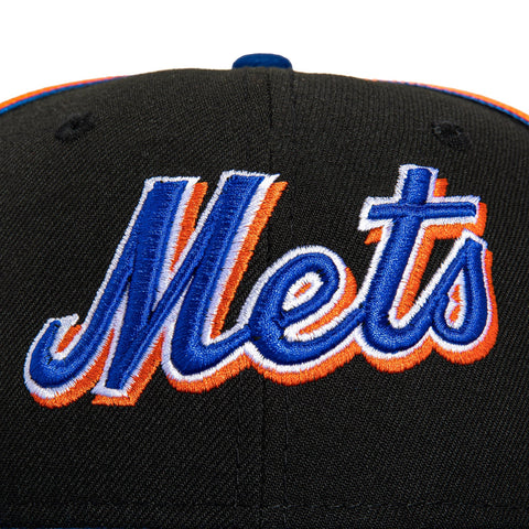 New Era 59Fifty Black Soutache New York Mets Hat - Black, Royal