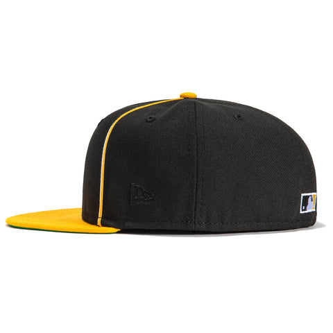 New Era 59Fifty Black Soutache Pittsburgh Pirates Hat - Black, Gold