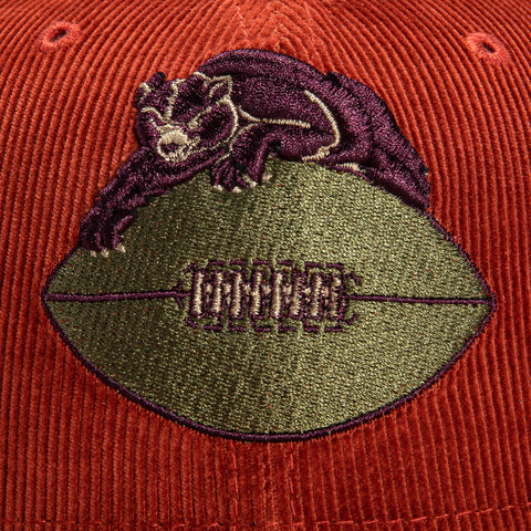 New Era 59Fifty Cord Dream Chicago Bears 100th Anniversary Patch Hat - Burnt Orange