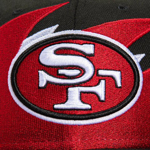 New Era 59Fifty Sharktooth San Francisco 49ers 1995 Super Bowl Patch Hat - Black