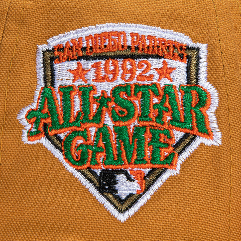 New Era 59Fifty Turkey Bowl San Diego Padres 1992 All Star Game Patch Hat - Khaki, Orange