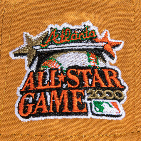 New Era 59Fifty Turkey Bowl Atlanta Braves 2000 All Star Game Patch Alternate Hat - Khaki, Orange