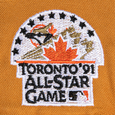 New Era 59Fifty Turkey Bowl Toronto Blue Jays 1991 All Star Game Patch Hat - Khaki, Orange