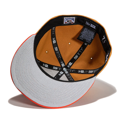 New Era 59Fifty Turkey Bowl Houston Astros 45th Anniversary Patch Hat - Khaki, Orange