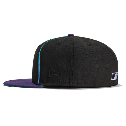 New Era 59Fifty Black Soutache Arizona Diamondbacks Hat - Black, Purple
