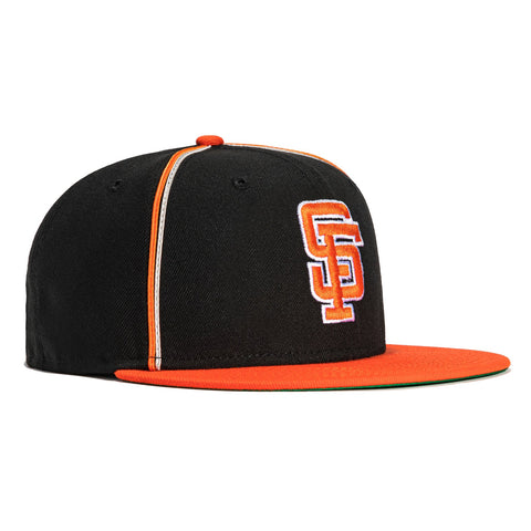 New Era 59FIFTY Black Soutache San Francisco Giants Hat - Black, Orange Black / 7 1/4