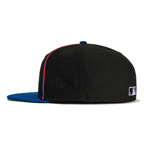 New Era 59Fifty Black Soutache Texas Rangers Hat - Black, Royal