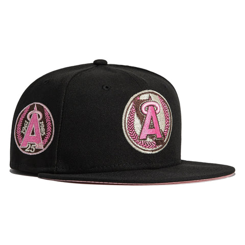 New Era 59Fifty Cookies and Cream Los Angeles Angels 25th Anniversary Patch Hat - Black