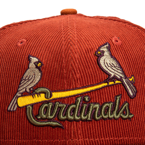 New Era 59Fifty Cord Dream St Louis Cardinals 2006 World Series Patch Hat - Burnt Orange